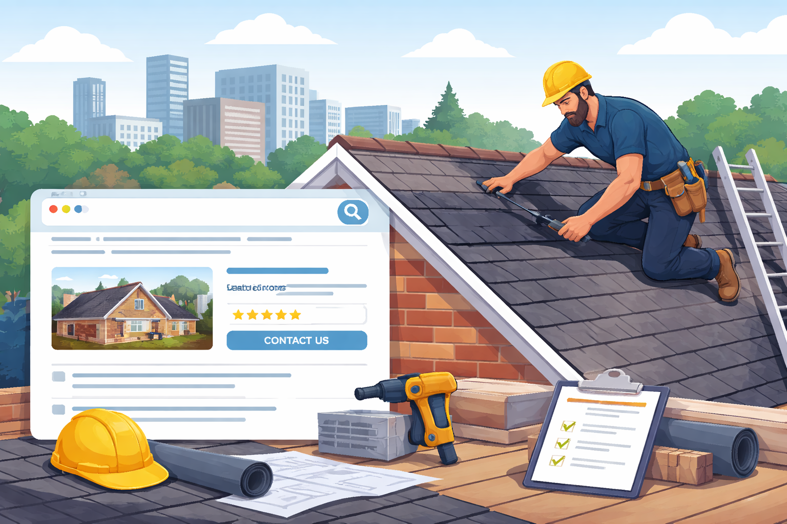 How Roofing Companies Win High-Value Jobs Through Search